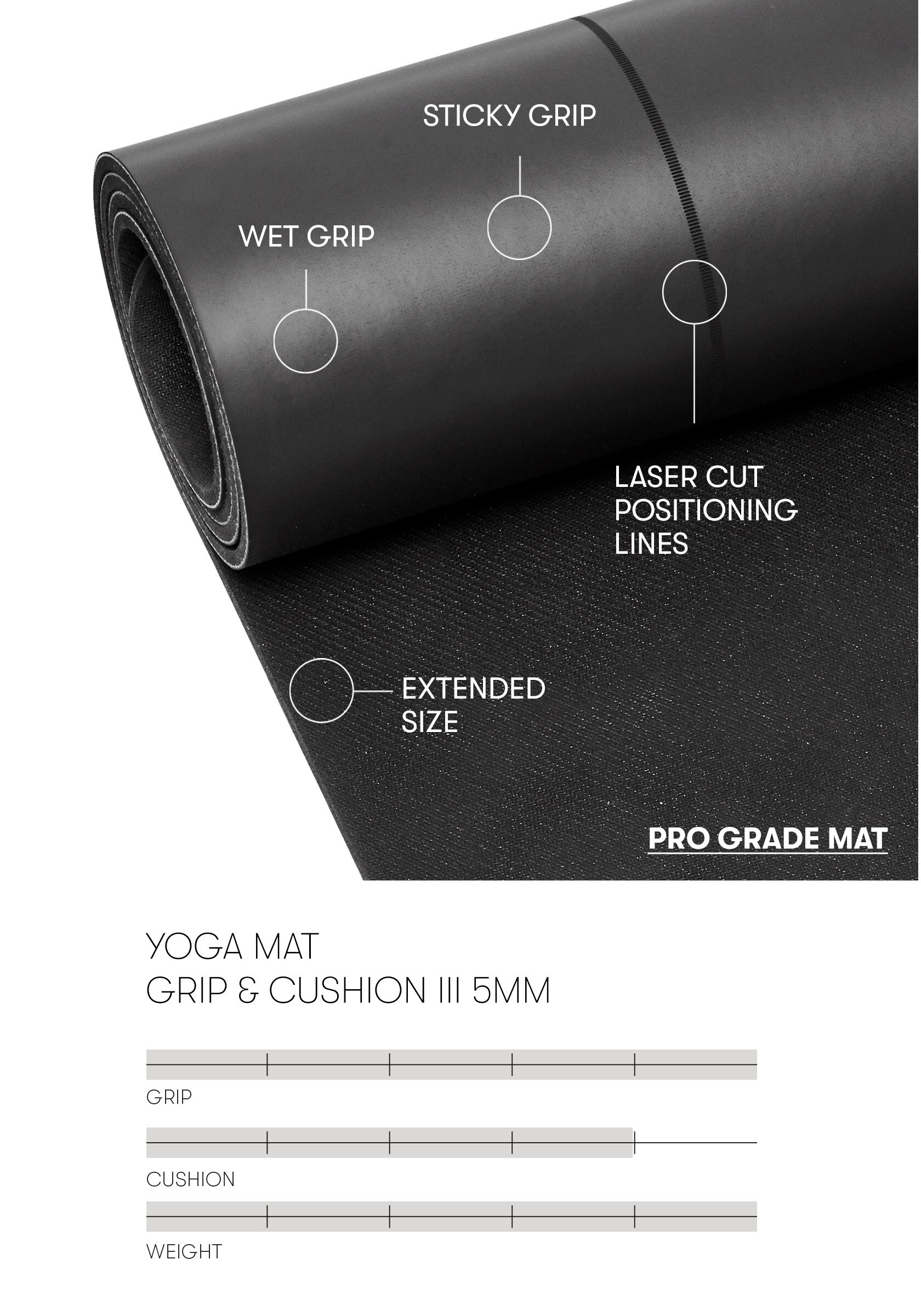 CASALL, Yoga Mat Grip & Cushion Iii