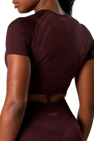 ICANIWILL,
Impact Seamless Cropped T-Shirt W,
Detail 2