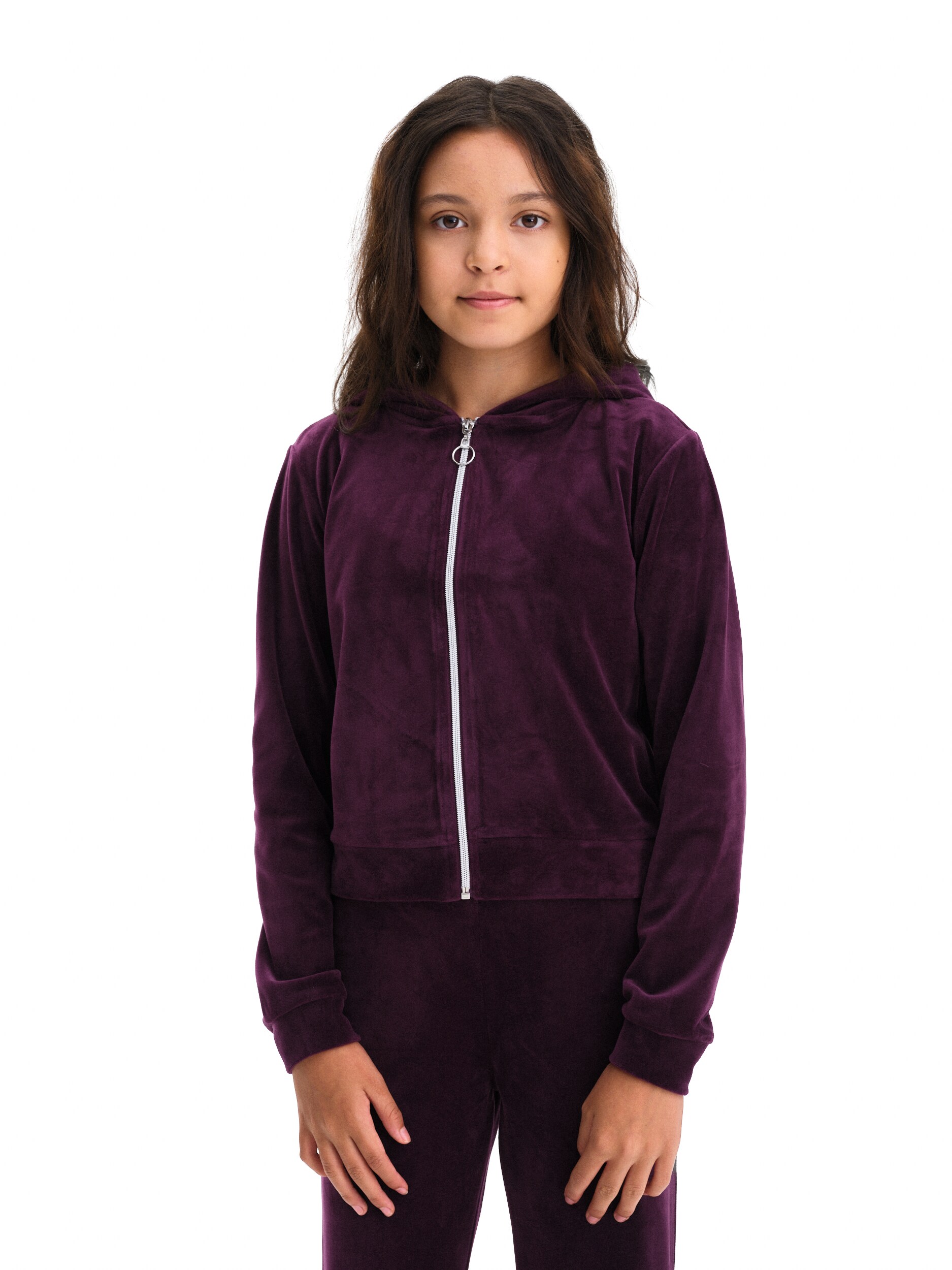 
REACTION, 
Velour Full Zip Jr, 
Detail 1
