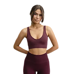 Seamless Deep V Bra - Redwood Model01 Small1x1