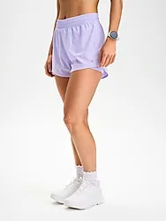 W Run 2 In 1 Shorts - SPRING PURPLE Model01 Small1x1