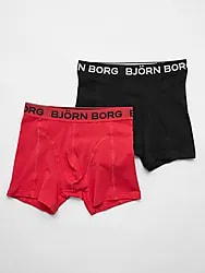 M COTTON STRETCH BOXER 2P - RED/BLACK Model01 Small1x1