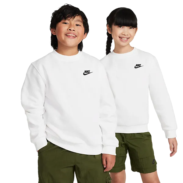 NIKE J Nsw Club Flc Crew Ls Lbr