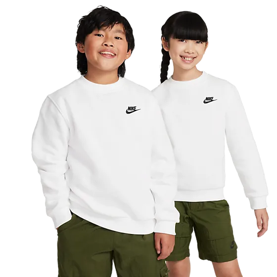 387172113102 NIKE J Nsw Club Flc Crew Ls Lbr 387172113102 NIKE J Nsw Club Flc Crew Ls Lbr Model01 Detail