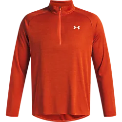 Ua Tech Textured ½ Zip - Orange Base Standard Small1x1