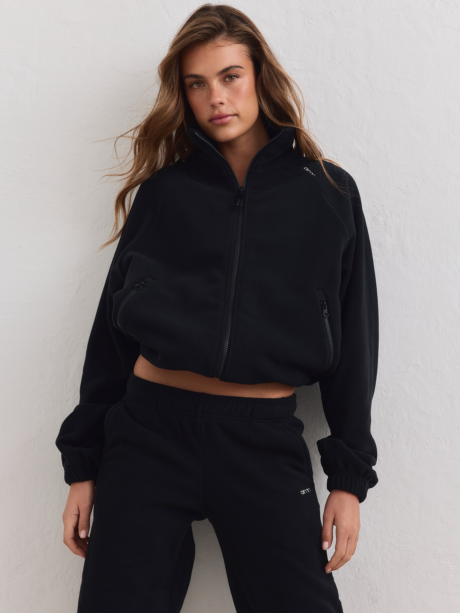 
AIM&acute;N, 
FLEECE ZIP JACKET, 
Detail 1
