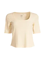 391616102102 CASALL W Scoop Rib Tee 391616102102 CASALL W Scoop Rib Tee Standard Small1x1