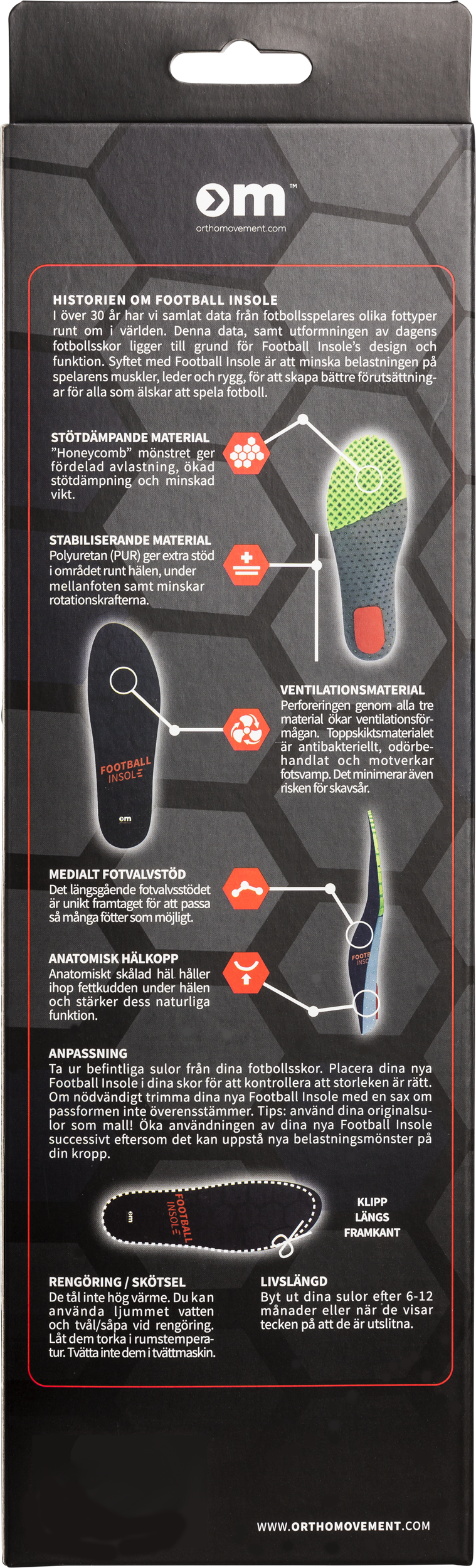 ORTHO MOVEMENT, Football Insole