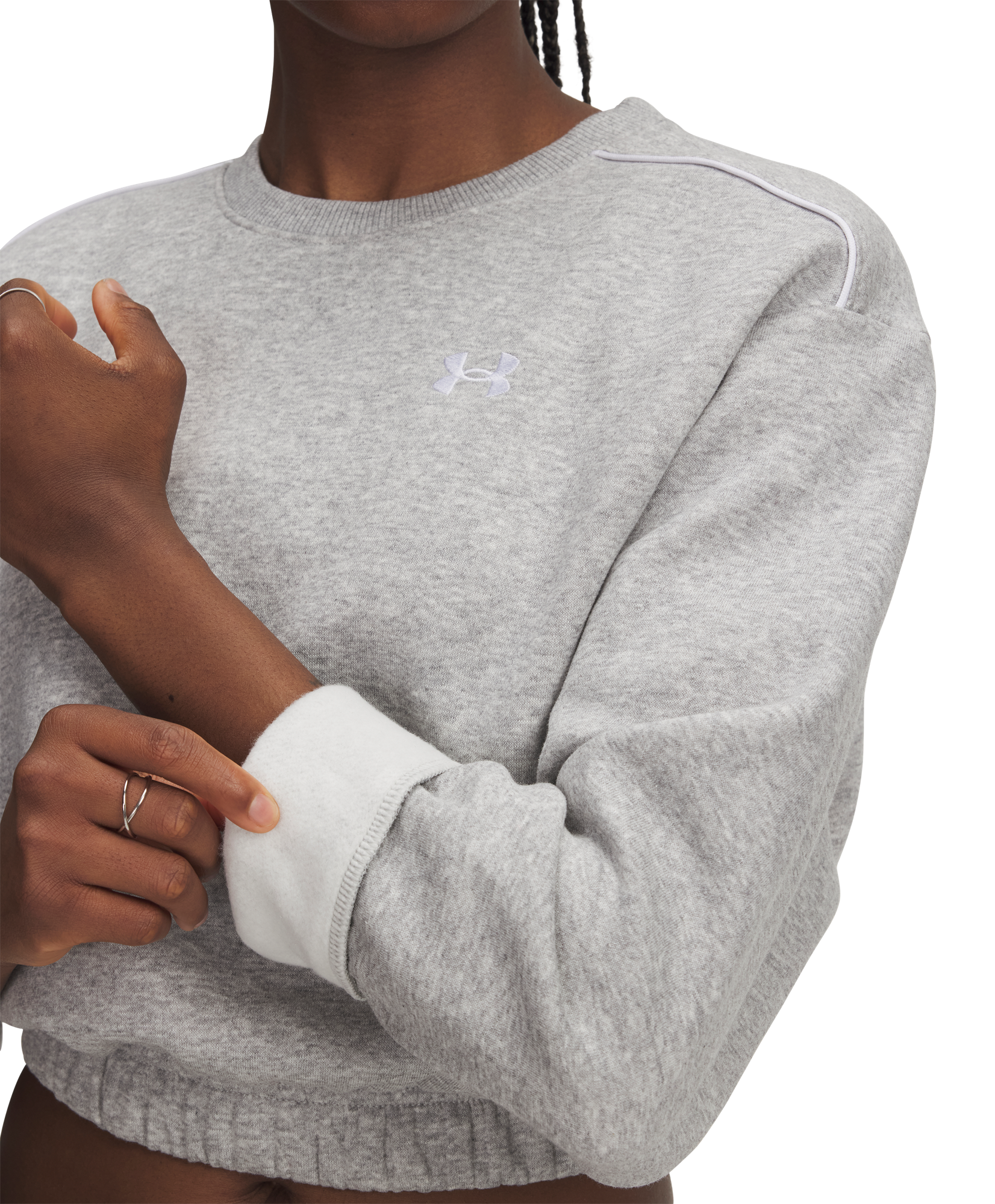 UNDER ARMOUR, W Rival Fleece Piped Crew