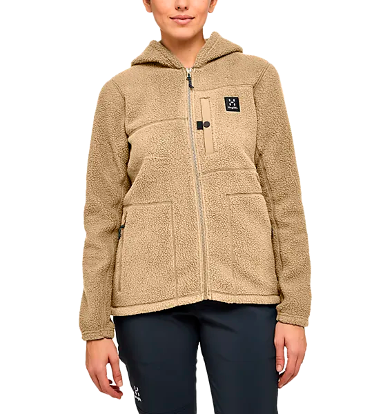 709384101101 HAGLÖFS  MALUNG PILE HOOD WOMEN 709384101101 HAGLÖFS MALUNG PILE HOOD WOMEN  Model01 Detail