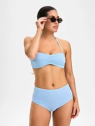 W BEACH BANDEAU - CANAL BLUE Model01 Small1x1