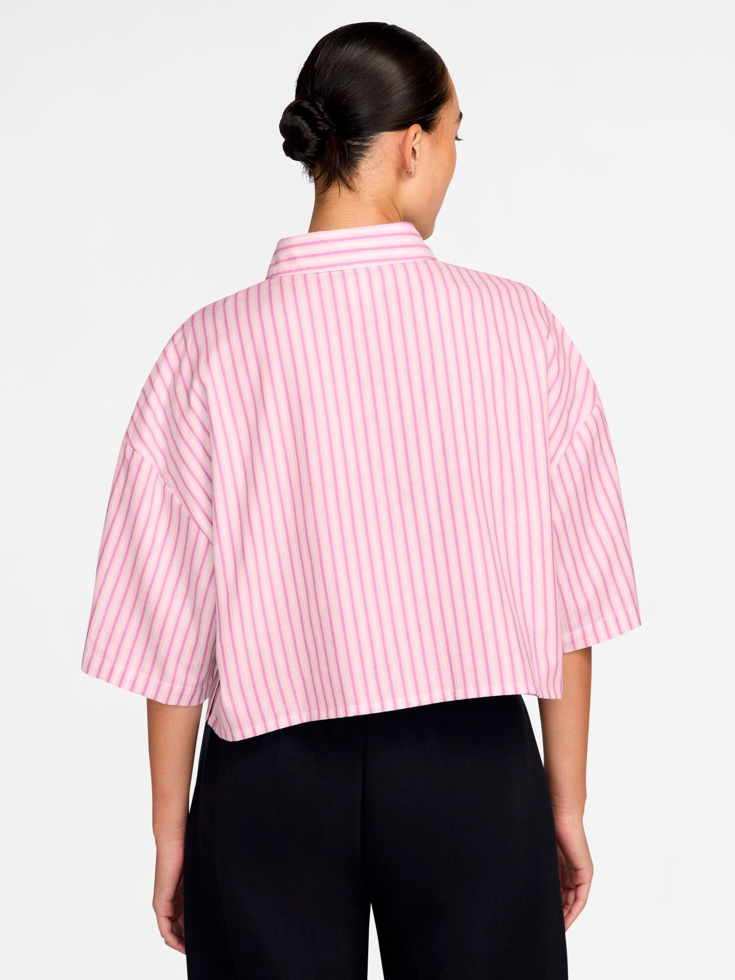 NIKE, W CHILL POPLIN STRIPE SS