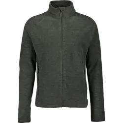 M Zip Fleece Jacket - Dk Green Melange Standard Small1x1