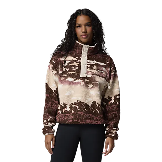 398375103101 COLUMBIA W Helvetia™ Ii Printed Cropped Half Snap 398375103101 COLUMBIA W Helvetia™ Ii Printed Cropped Half Snap Model01 Detail
