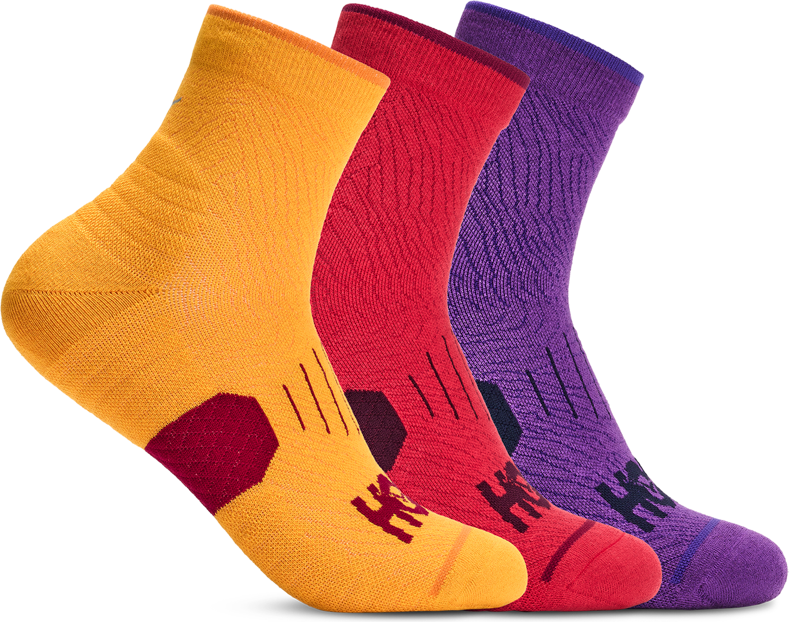 
HOKA, 
U QUARTER RUN SOCK 3-PACK, 
Detail 1
