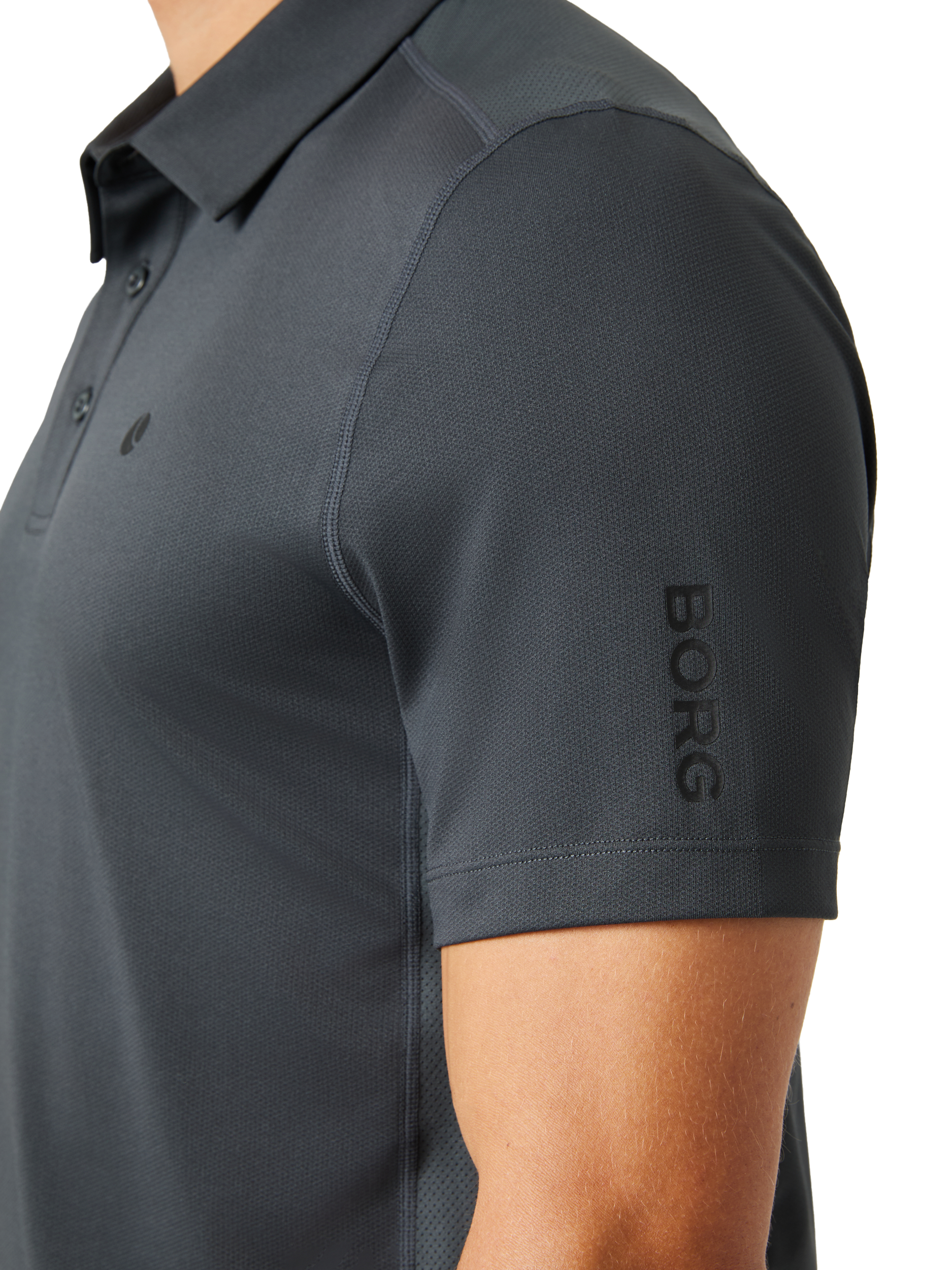 BJ&Ouml;RN BORG, Ace Mesh Panel Polo Shirt