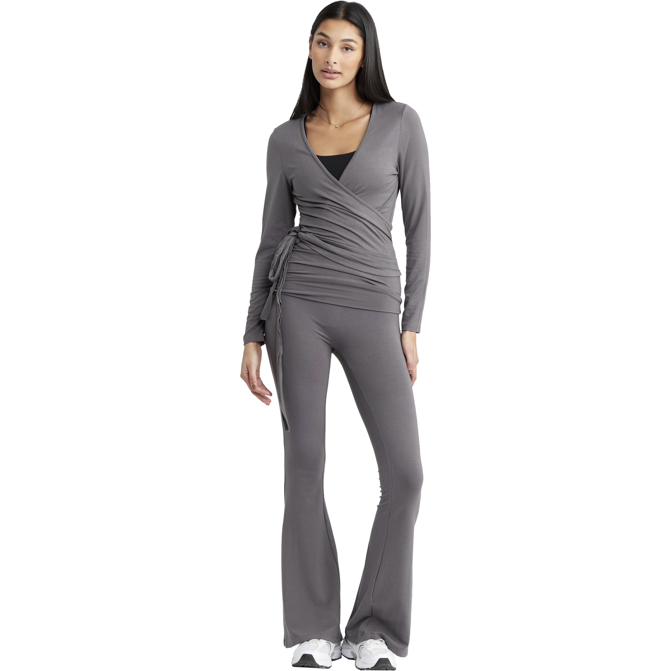 DROP OF MINDFULNESS, Folding Waistband Flare