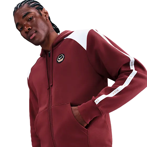 408654104102 NIKE  M Nsw Cs Hoody Flc Bb 408654104102 NIKE M Nsw Cs Hoody Flc Bb  Model01 Detail