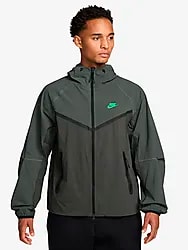 M TECH DRI-FIT WOVEN FULL-ZIP WINDRUNNER JACKET - NEWSPRINT/C GREEN Model01 Small1x1