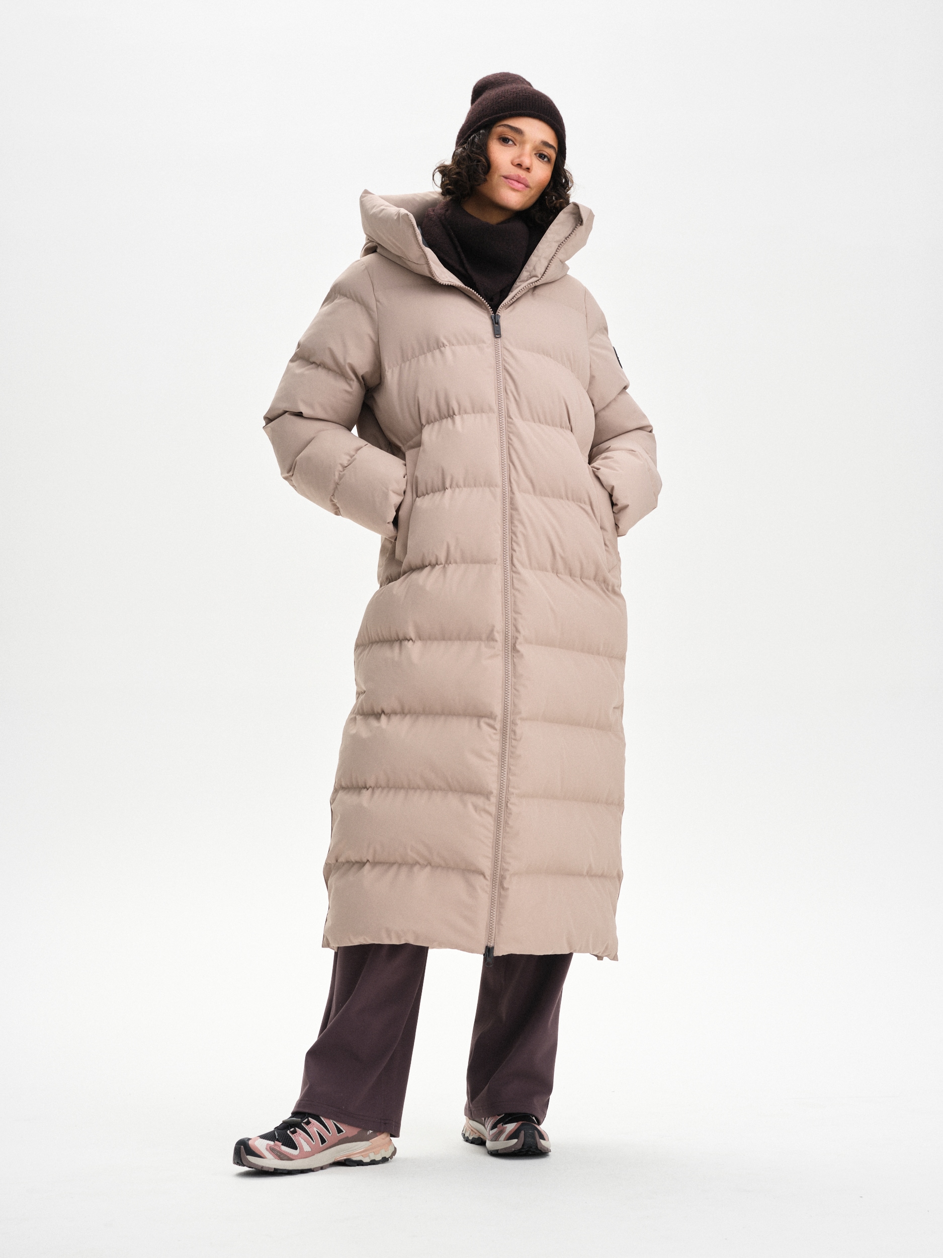 
EVEREST, 
Juneau Coat, l&aring;ng vinterjacka, dam, 
Detail 1
