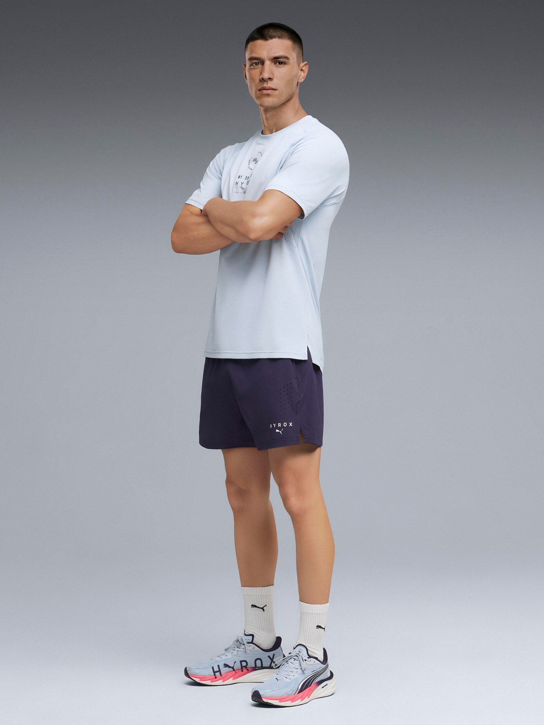 PUMA, M PUMA X HYROX DRYELITE TRAINING TEE