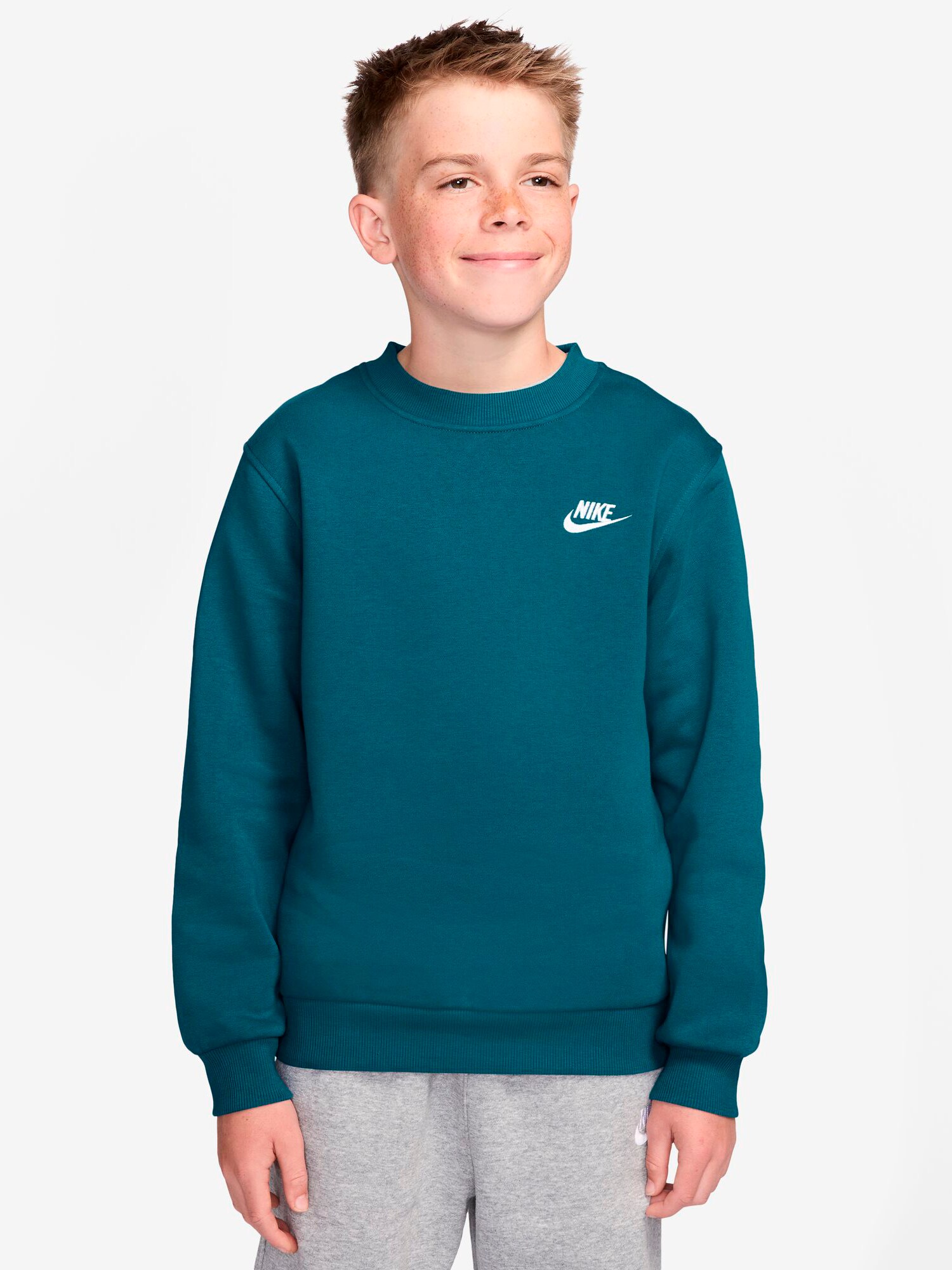 
NIKE, 
J Nsw Club Flc Crew Ls Lbr, 
Detail 1
