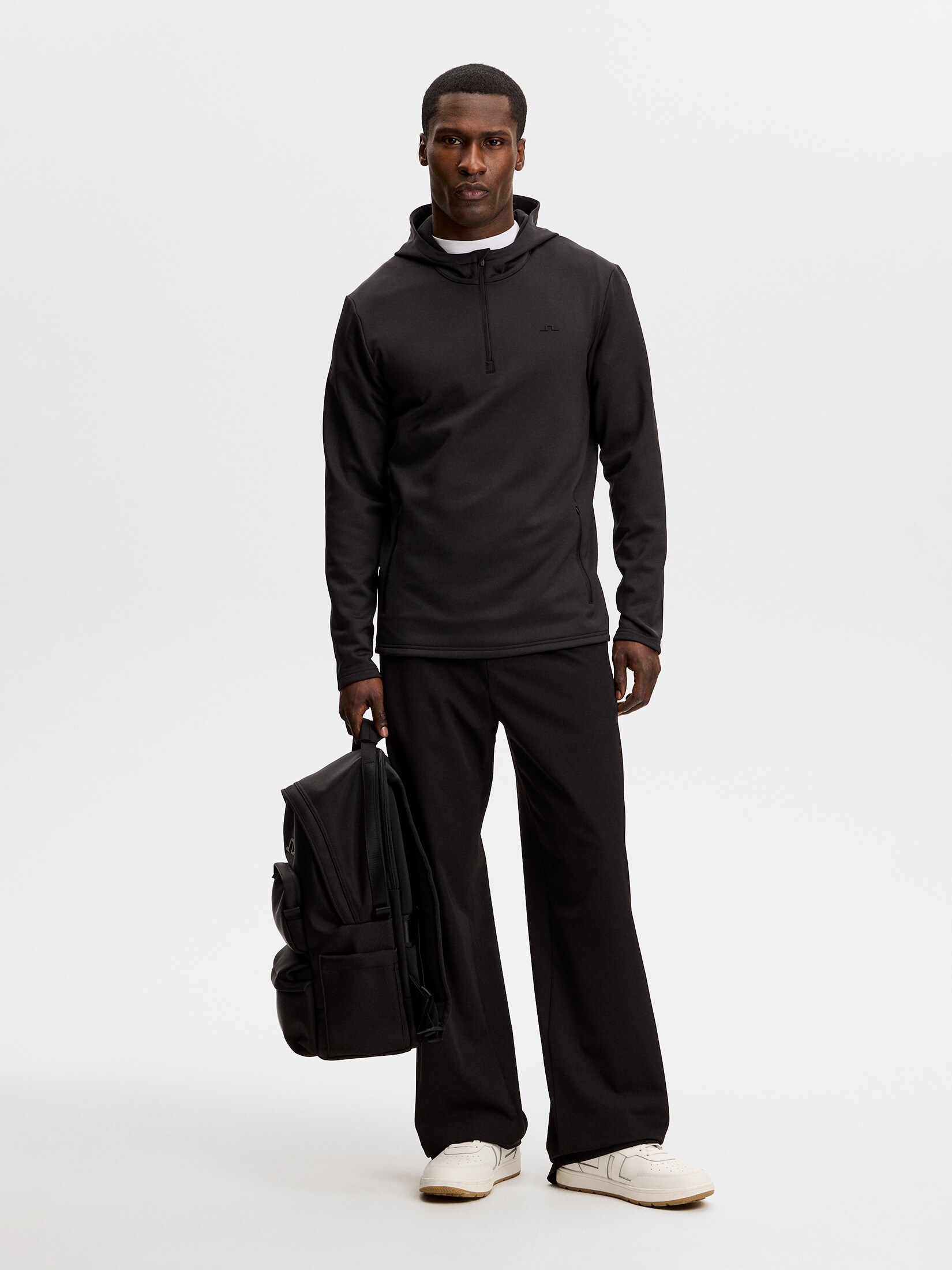 J LINDEBERG, AERIAL QUARTER ZIP HOOD