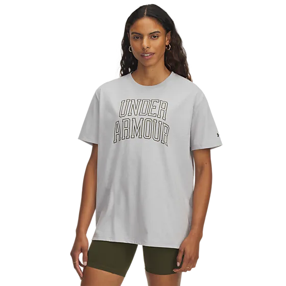 406371101101 UNDER ARMOUR W Rival Os Campus Tee 406371101101 UNDER ARMOUR W Rival Os Campus Tee Model01 Detail