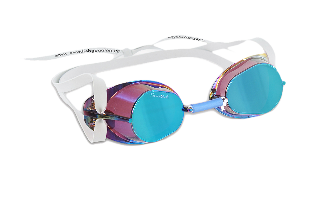 Malmsten Swedish Goggles Metallic Silver Malmsten Metallic Swedish