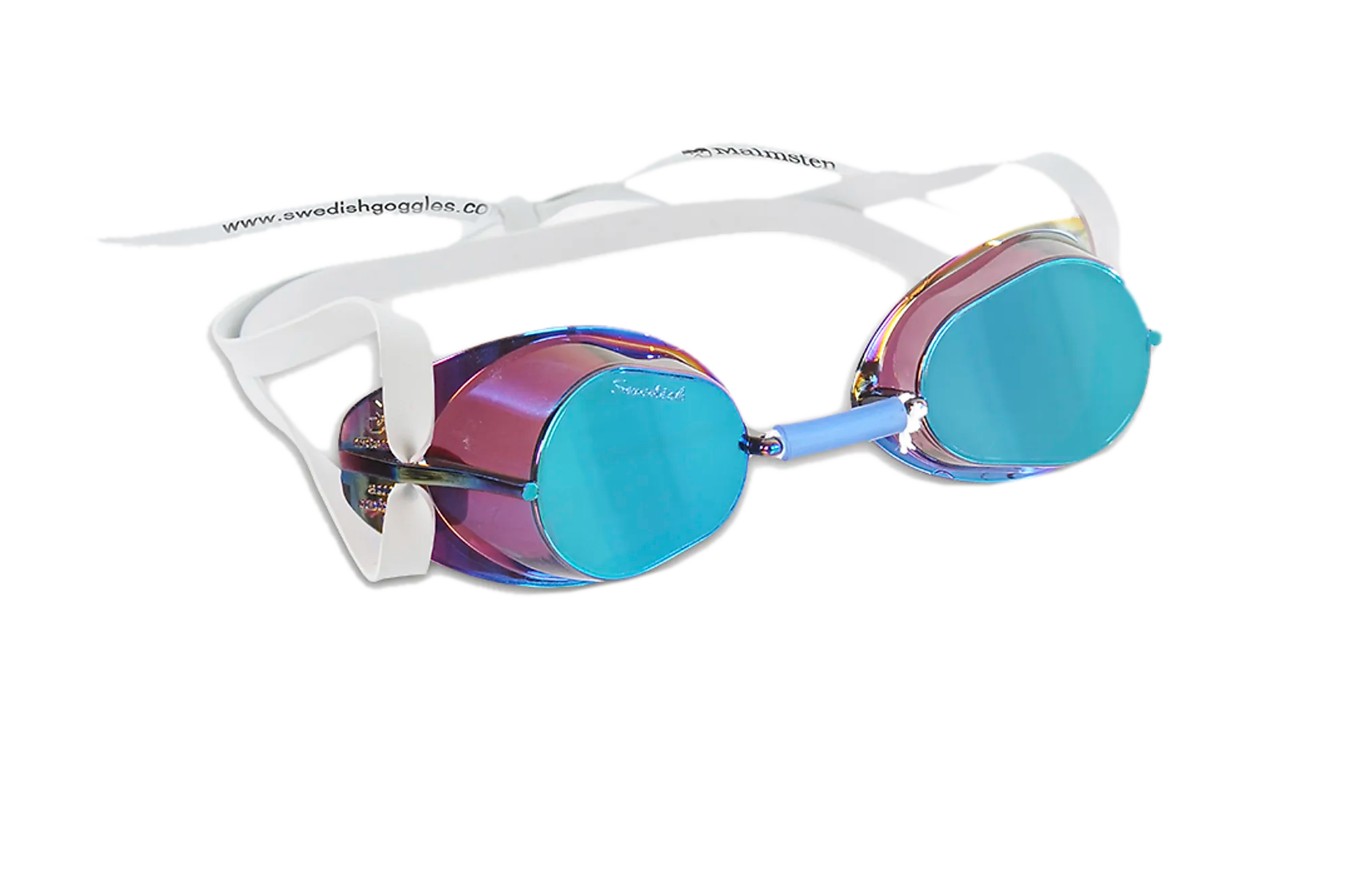 Malmsten Swedish Goggles Metallic Silver Malmsten Metallic Swedish