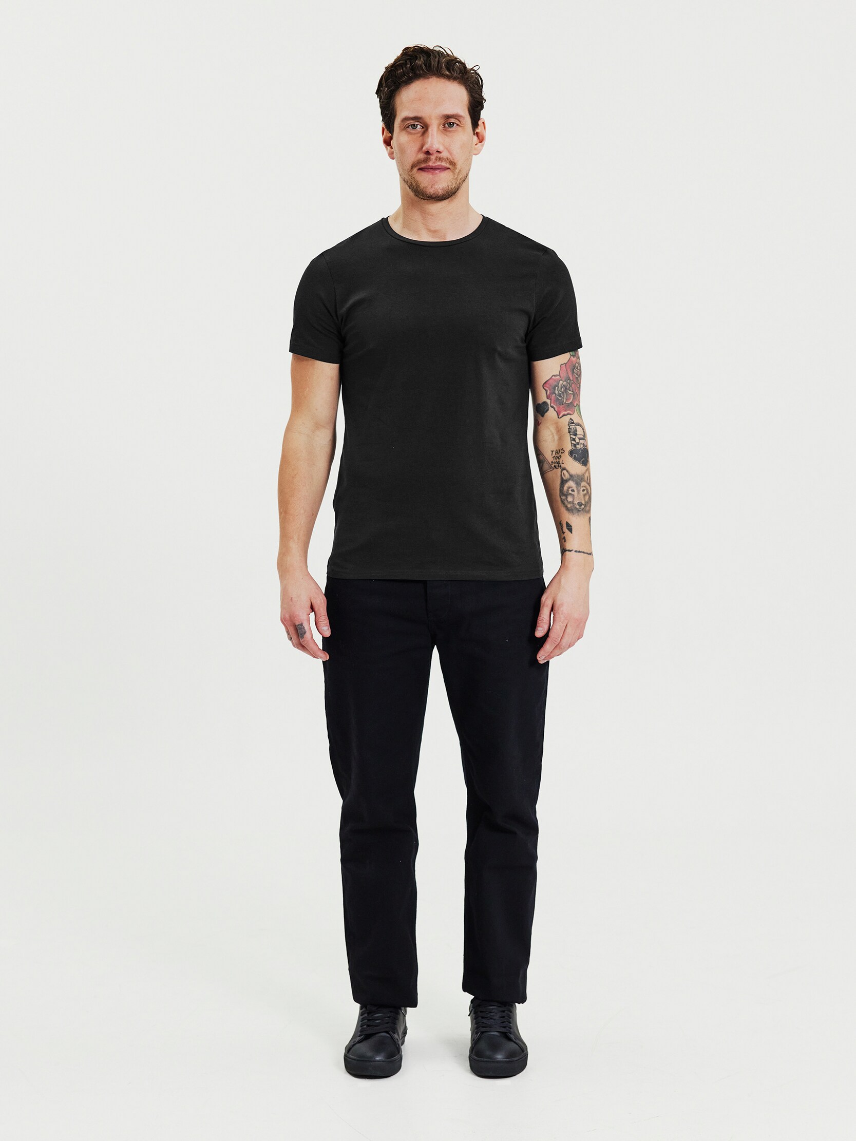 BREAD & BOXERS, M 2 PACK CREW NECK