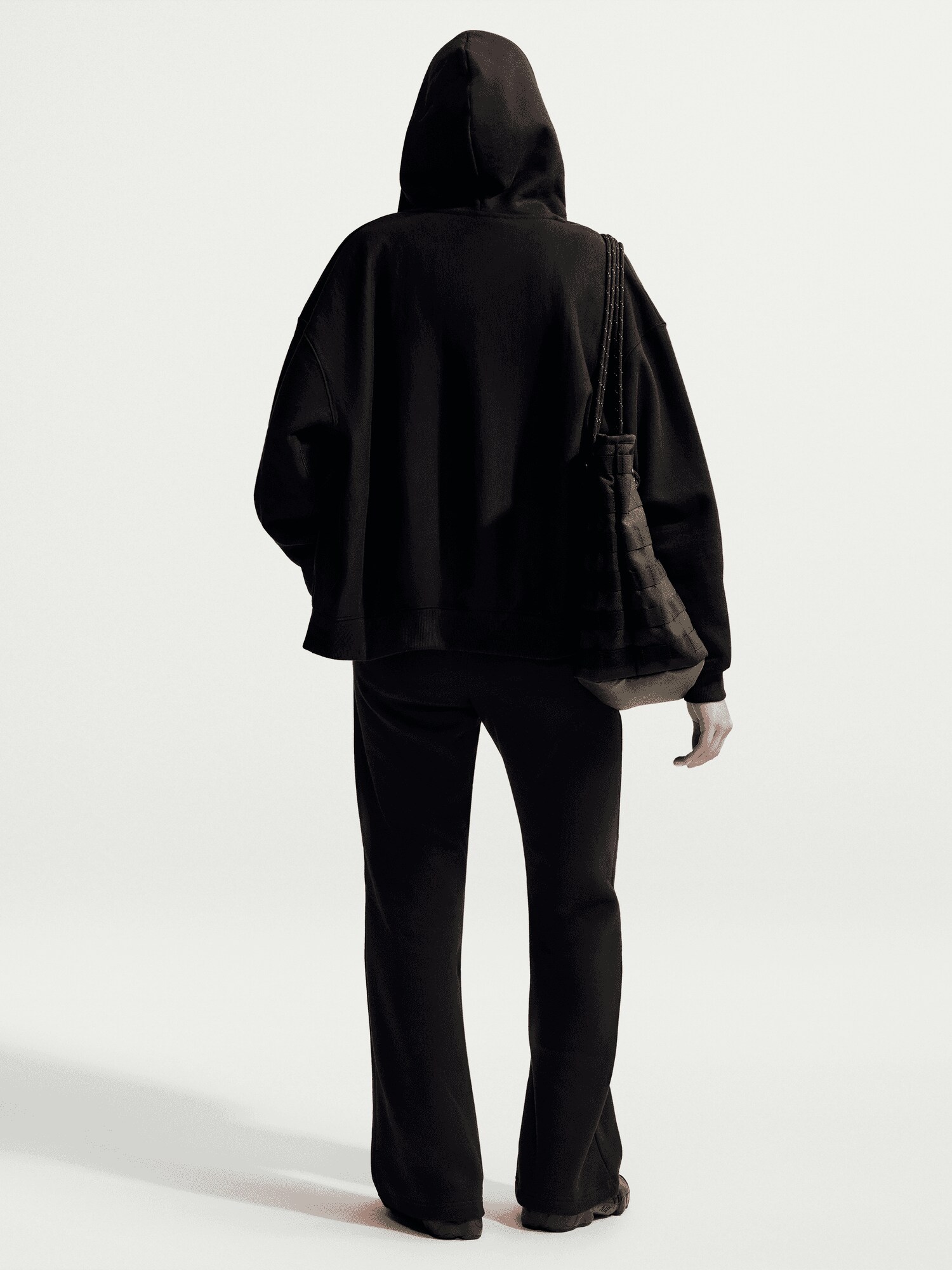 NIKE, W STUDIO FLEECE MID-RISE PANTS