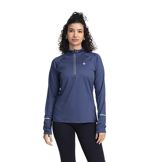 705473108104 RONHILL  Run Half Zip, långärmad träningströja, dam 705473108104 RONHILL Run Half Zip, långärmad träningströja, dam  Model01 Detail
