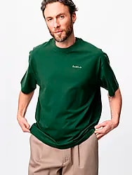 SHORT SLEEVE T-SHIRT - DARK GREEN Model01 Small1x1