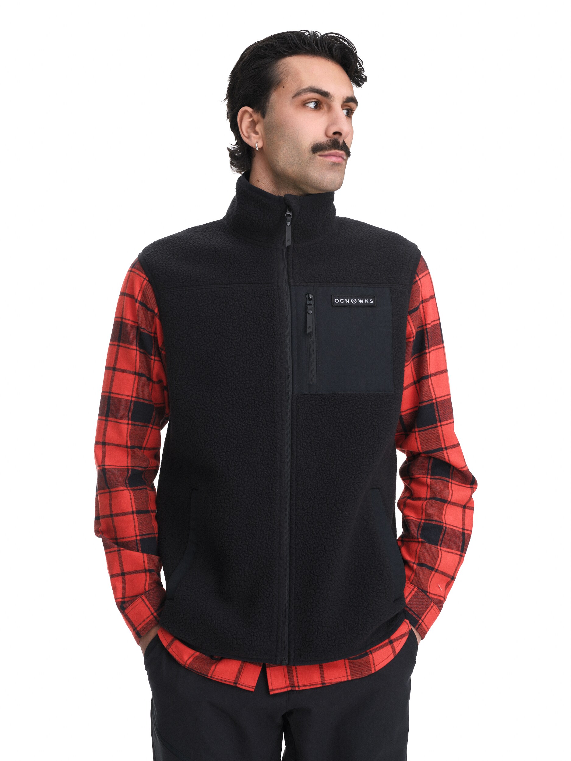 
OCEAN WORKS, 
Pile Zip Vest M, 
Detail 1
