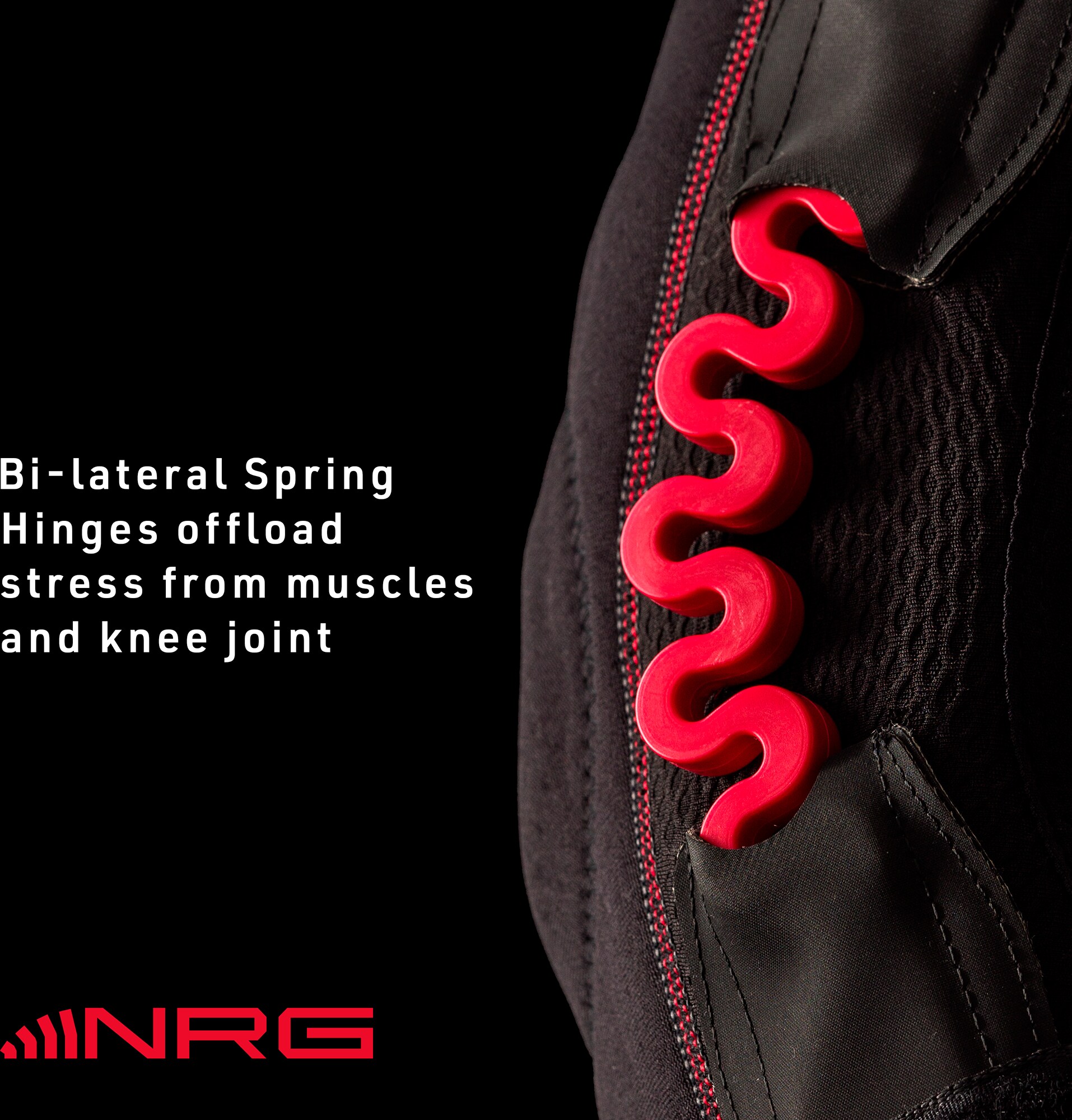 MCDAVID, NRG KNEE BRACE W/ SPRING HINGE HEAVY-DUTY