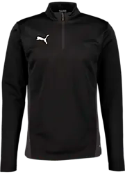 T Goal 1/4 Zip - Black/Dark Grey Standard Small1x1