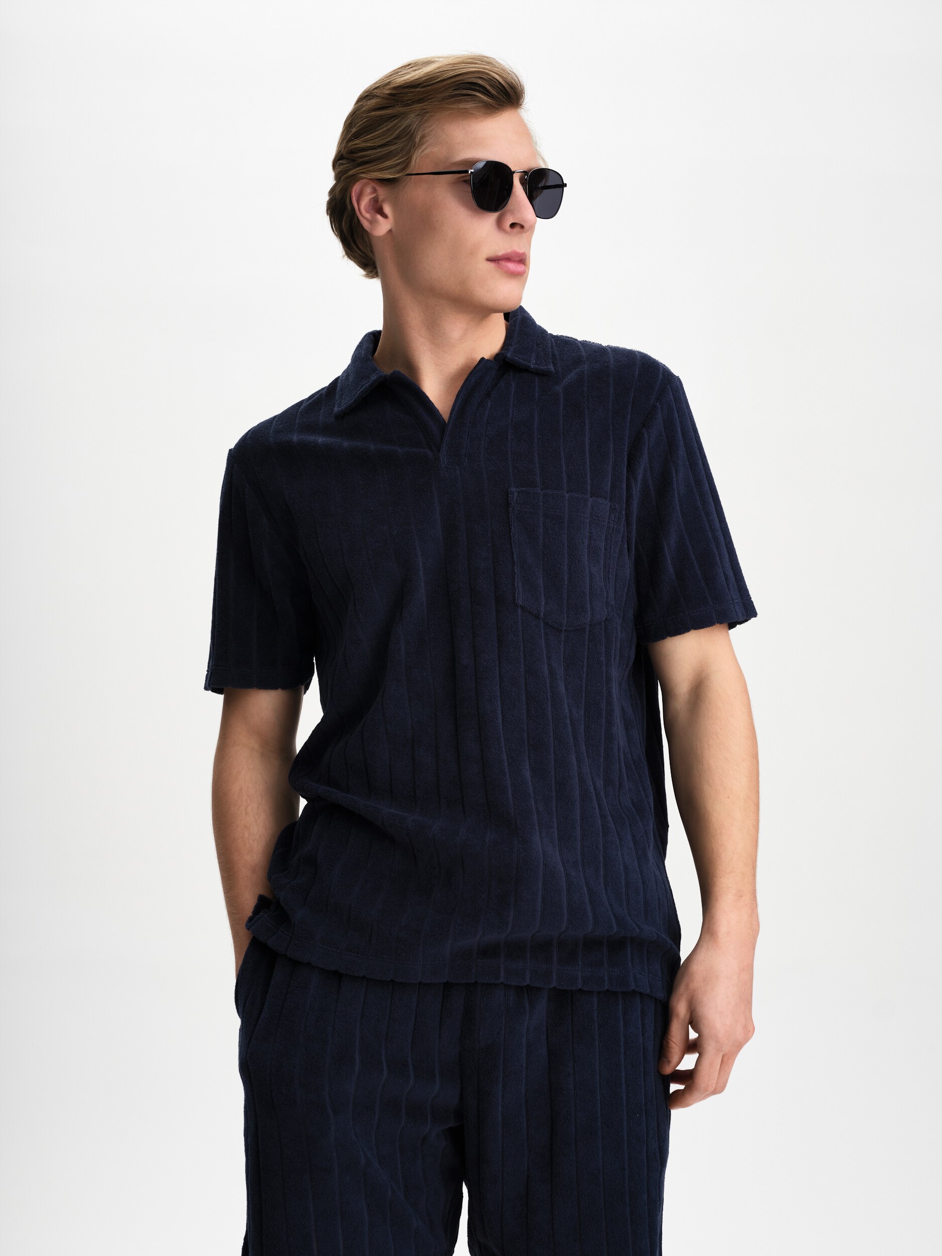 
RACE MARINE, 
M Sea Terry Piqu&eacute;, 
Detail 1
