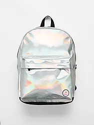 SHINY BACKPACK - SILVER HOLOGRAPHIC Model01 Small1x1