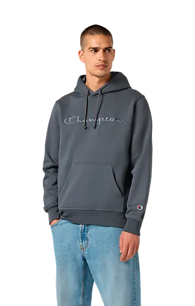 406755104102 CHAMPION M Tonal Big Logo Hoodie 406755104102 CHAMPION M Tonal Big Logo Hoodie Model01 Detail