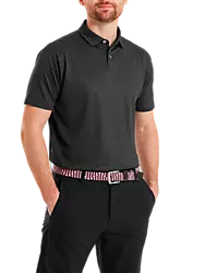 MODERNIST GEO PIQUE - CHARCOAL/BLACK Model01 Small1x1