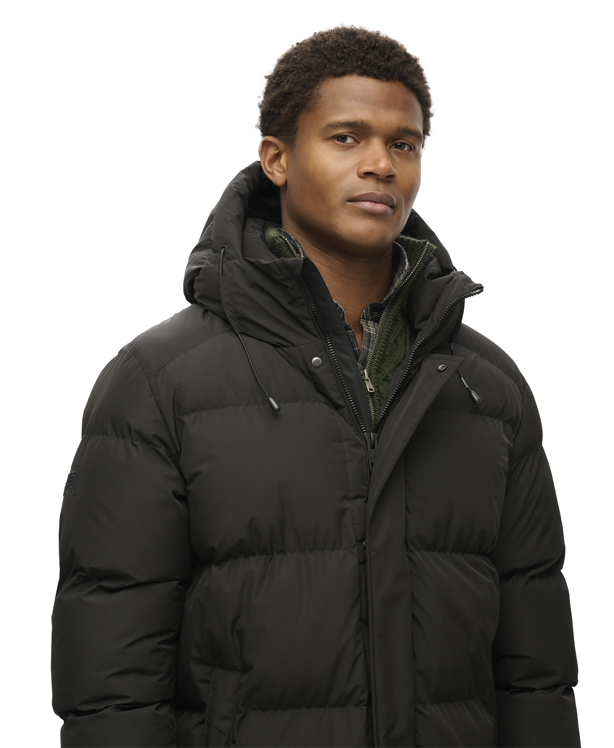 SUPERDRY, M Hood Sport Puff Mid Jkt