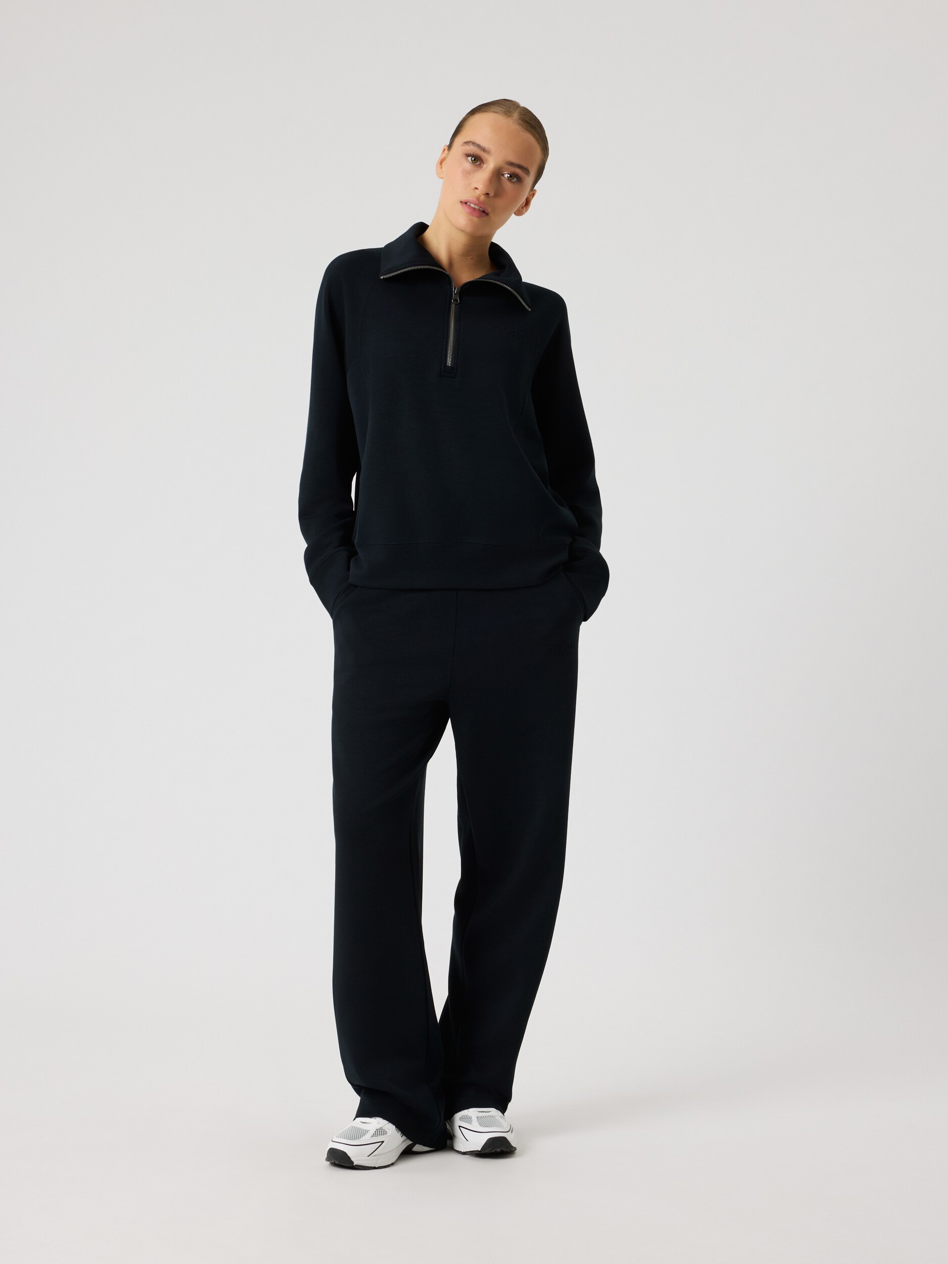 BJ&Ouml;RN BORG, W STUDIO SOFT HALFZIP SWEATSHIRT