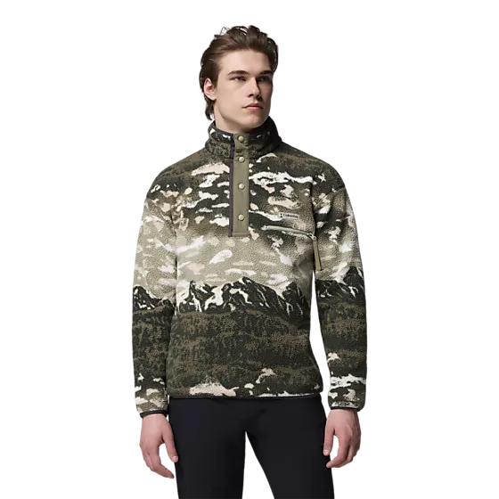 398382103102 COLUMBIA M Helvetia™ Ii Printed Half Snap Fleece 398382103102 COLUMBIA M Helvetia™ Ii Printed Half Snap Fleece Model01 Detail