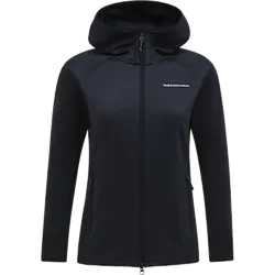 W Midlayer Zip Hood - Black Standard Small1x1