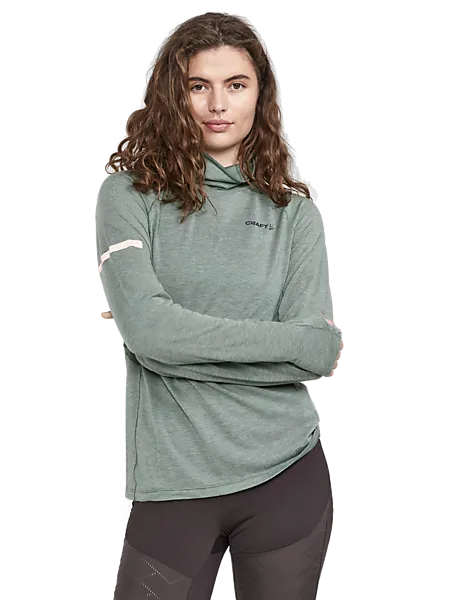 354922103101 CRAFT W Adv Subz Wool Ls 354922103101 CRAFT W Adv Subz Wool Ls Model01 Detail