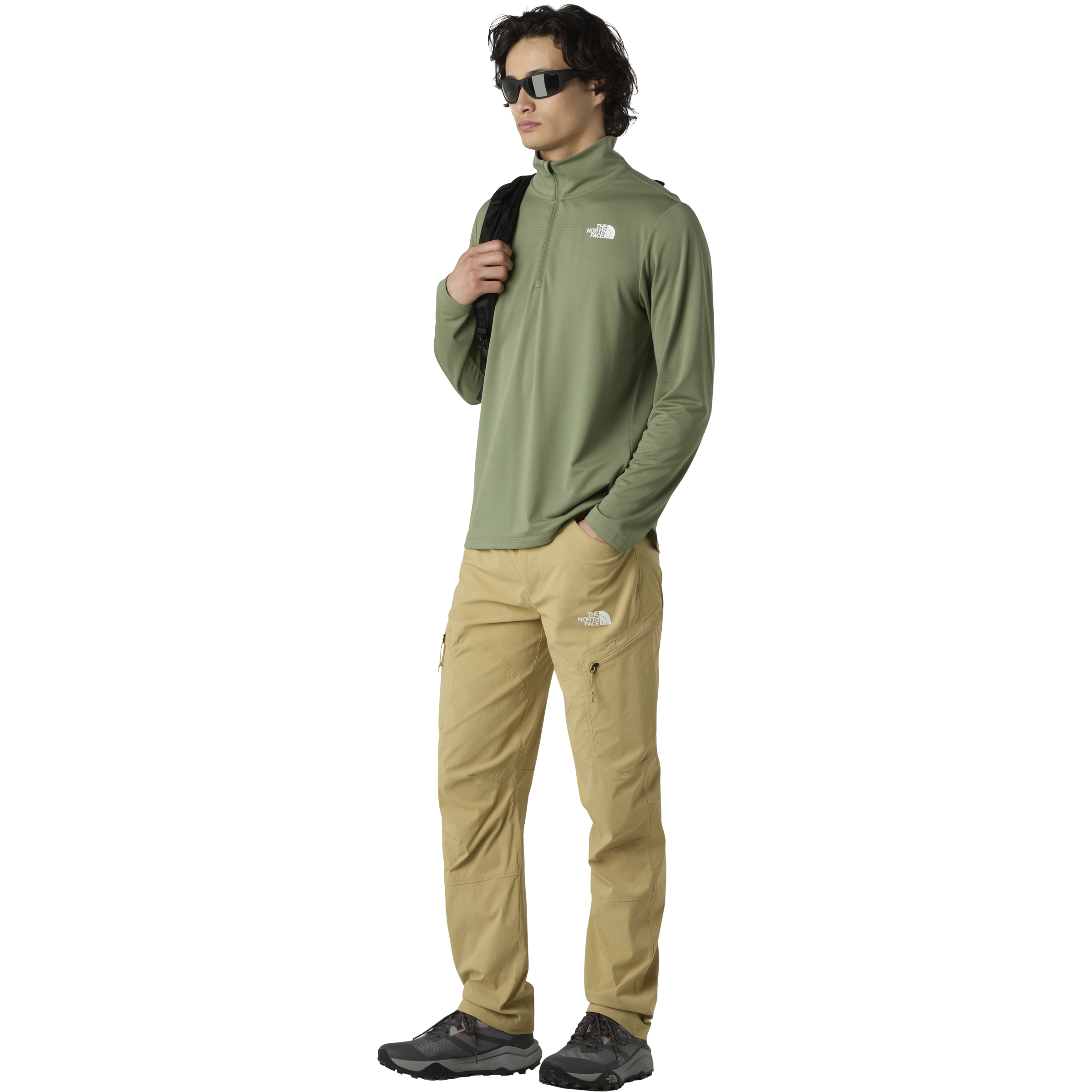 THE NORTH FACE, M 24/7 1/4 Zip Tee Ls