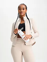 W Favourite Fullzip - WARM BEIGE Model01 Small1x1