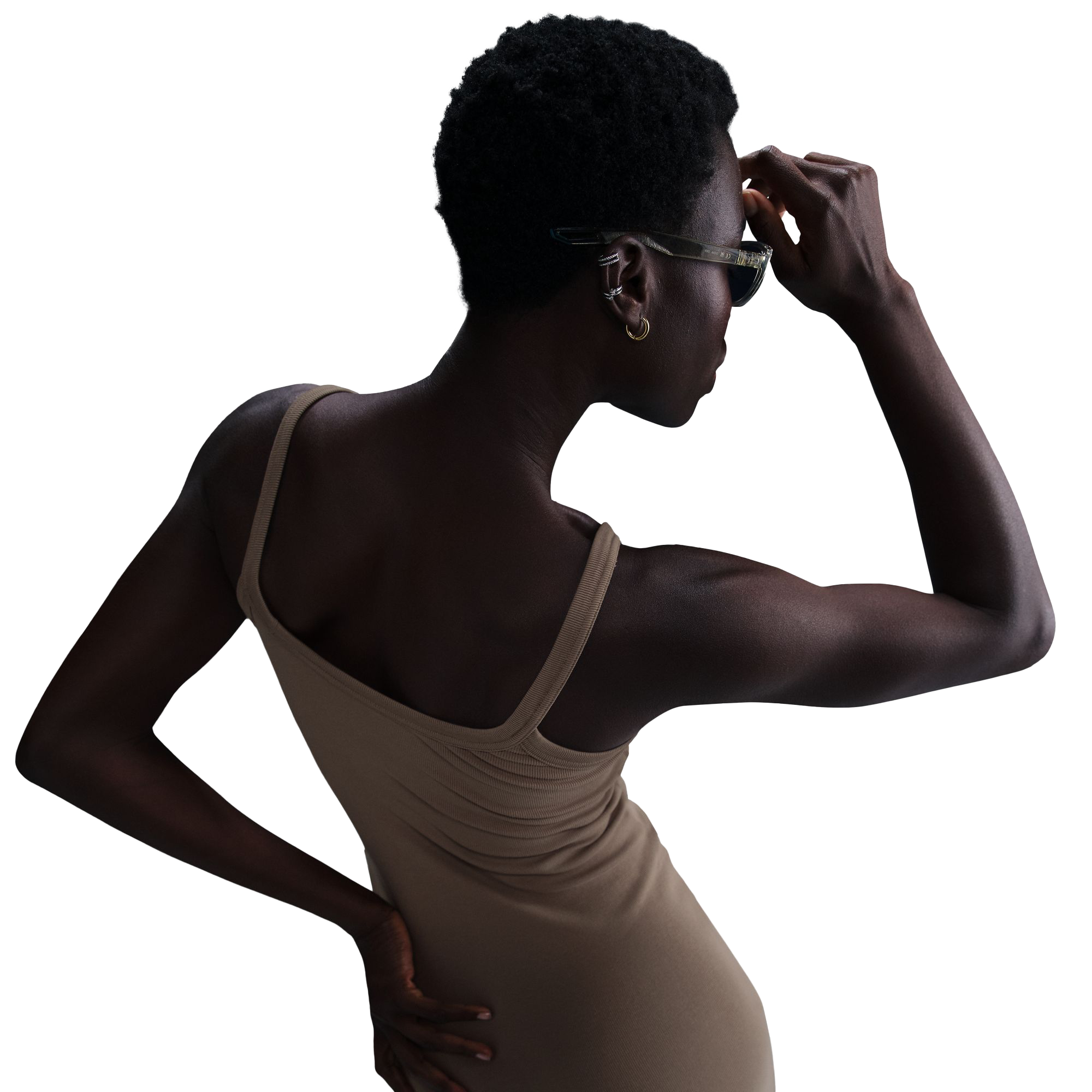 NIKE, W Chill Knt Mrib Tnk Dress