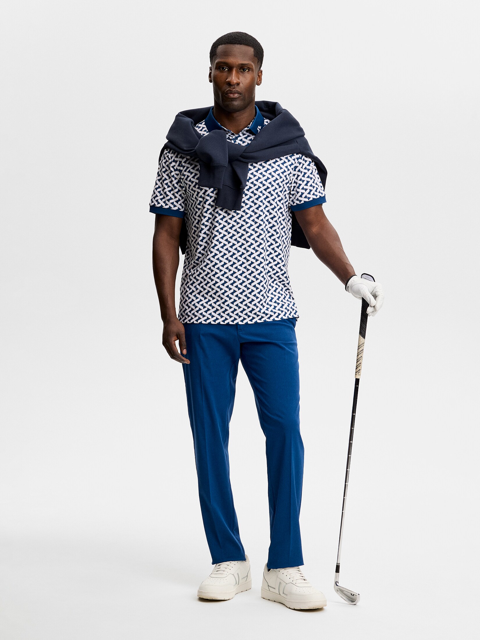 J LINDEBERG, TOUR TECH PRINT POLO